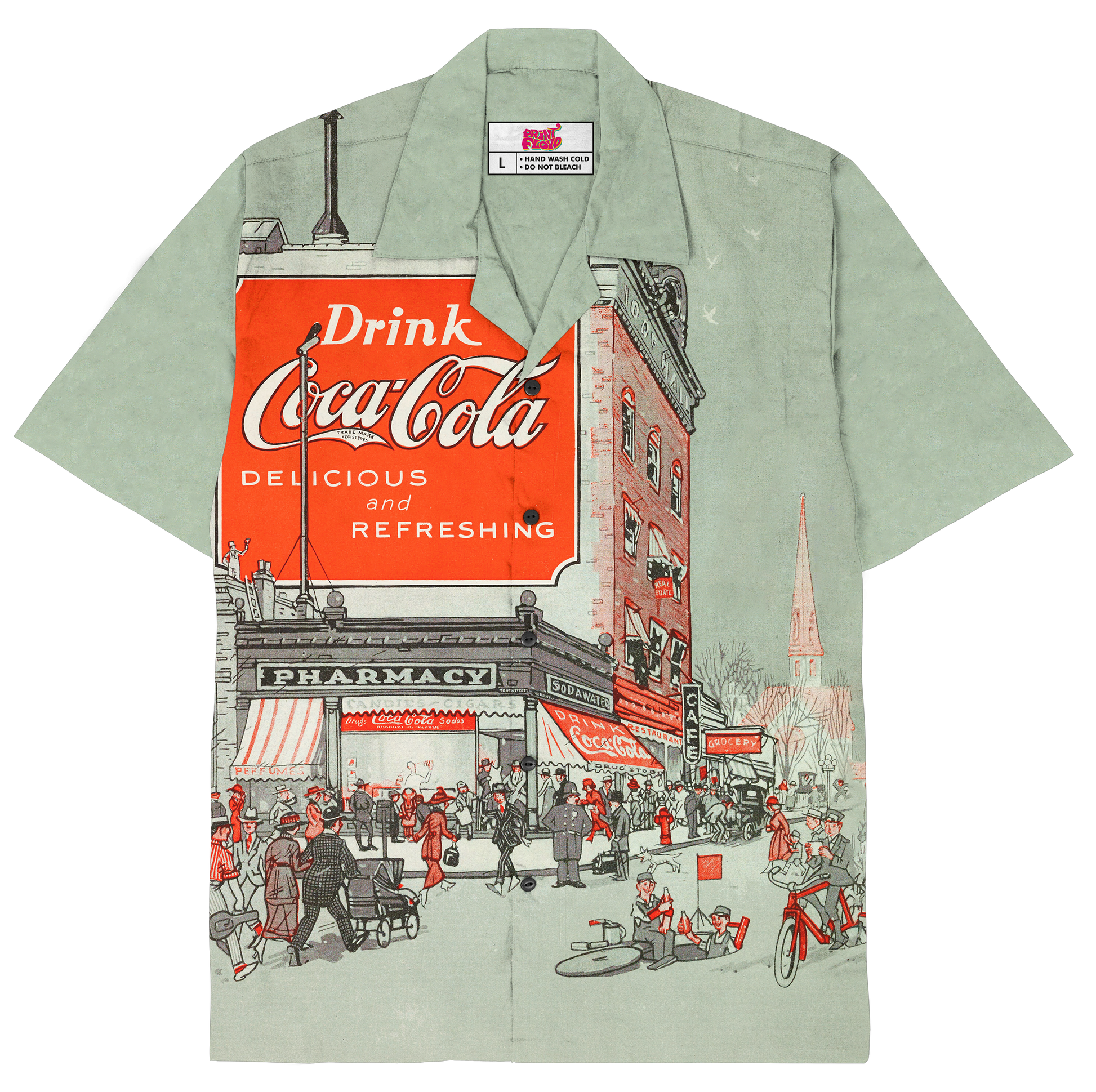 Vintage Coca Cola Short Sleeve Shirt - Main Image